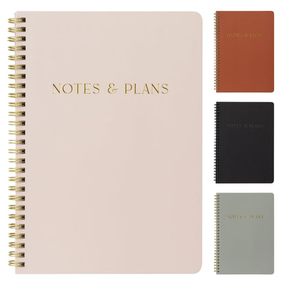 Simplified Daily Planner And Notebook With Hourly Schedule - Aesthetic Spiral To do List Notepad to Easily Organize Your Tasks And Appointments - Stylish Book And School Or Office Supplies For Women