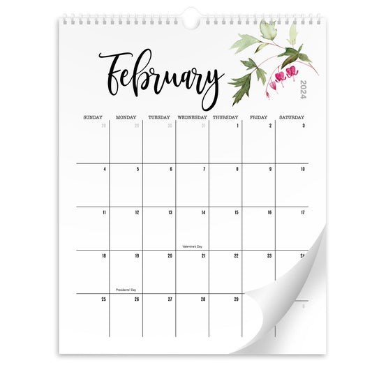 Aesthetic Floral 2024 Wall Calendar - Runs from June 2023 Until December 2024 - The Perfect 2023-24 Monthly Calendar for Easy Planning
