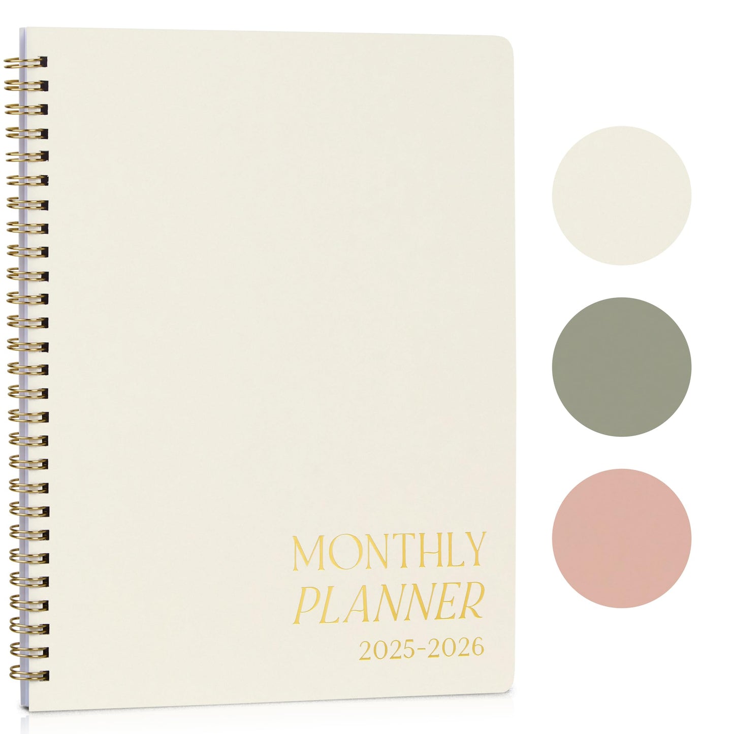 Beautiful 2025-2026 Monthly Planner and Calendar Book - To Do List Notebook That Easily Organizes Your Tasks to Boost Productivity - Runs From January 2025 Until December 2026