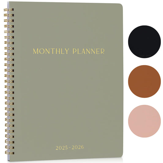 Beautiful 2025-2026 Monthly Planner and Calendar Book - Aesthetic To Do List Notebook That Easily Organizes Your Tasks to Boost Productivity - Runs From January 2025 Until December 2026