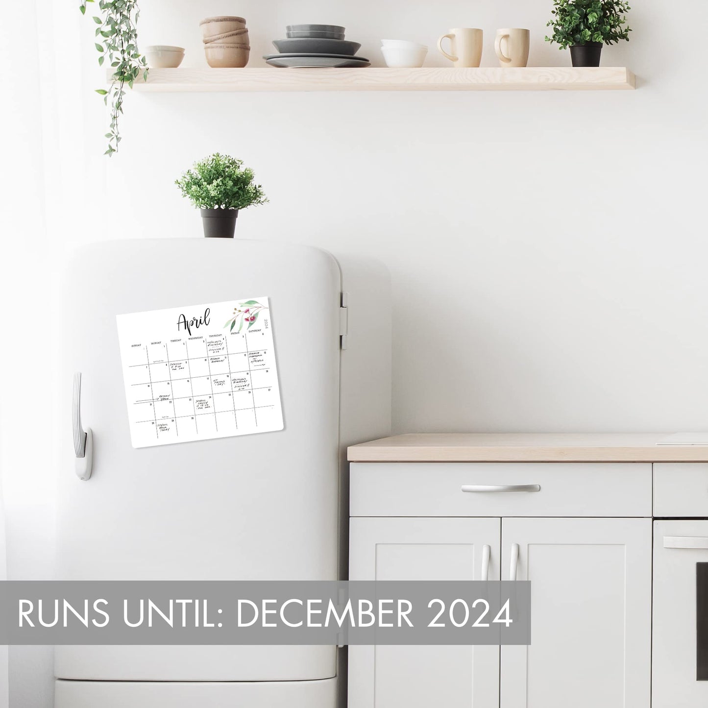Beautiful 2024 Magnetic Calendar For Refrigerator - Incl. 2023 and Runs Until December 2024 - The Perfect Monthly Fridge Calendar for Easy Organizing