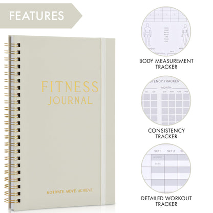 The Ultimate Fitness Journal for Tracking and Crushing Your Gym Goals - Detailed Workout Planner & Log Book Women - Great Gym Accessories With Calendar, Nutrition & Progress Tracker