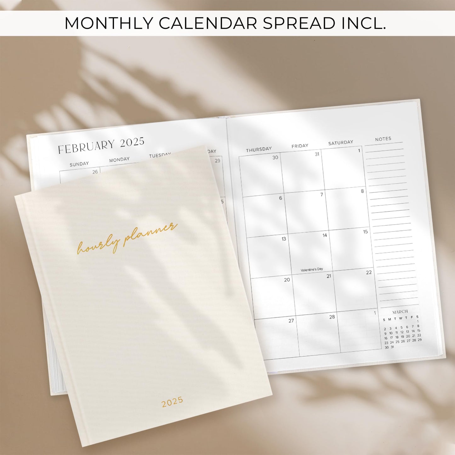 Beautiful 2025 Appointment Book Planner - Sturdy Linen Weekly Calendar with Half Hourly Schedule Easily Keeps Track Of All Your Appointments - The Perfect Day by Day Organizer