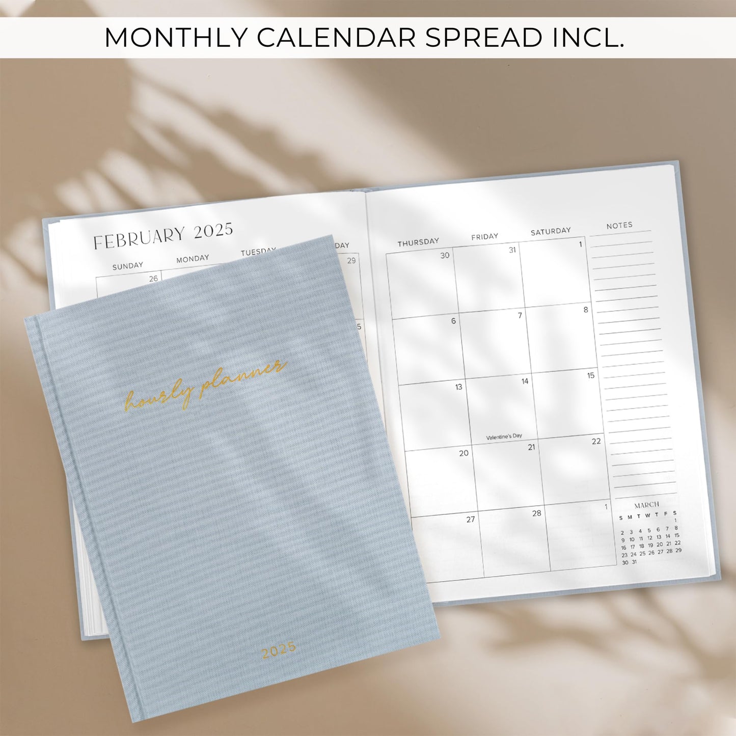 Beautiful 2025 Appointment Book Planner - Sturdy Linen Daily Planner & Weekly Calendar with Half Hourly Schedule Easily Keeps Track Of All Your Appointments - The Perfect Day by Day Organizer