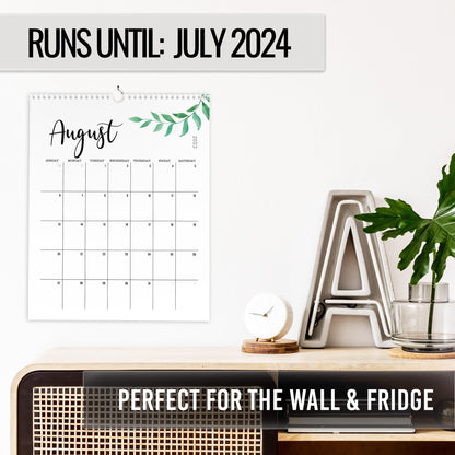 Aesthetic Floral Wall Calendar - Runs From January 2023 Until July 2024 - The Perfect Office Supplies for Women With Monthly Seasonal Designs for Easy Planning