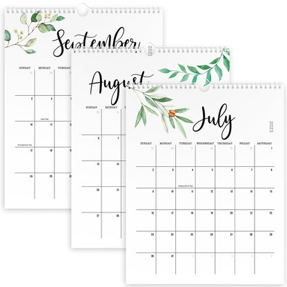 Aesthetic Floral Wall Calendar - Runs From January 2023 Until July 2024 - The Perfect Office Supplies for Women With Monthly Seasonal Designs for Easy Planning