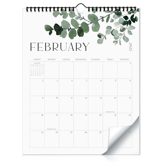 Aesthetic 2025 Wall Calendar - Runs from June 2024 Until December 2025 - The Perfect 2024-2025 Modern Greenery Calendar Planner for Easy Organizing