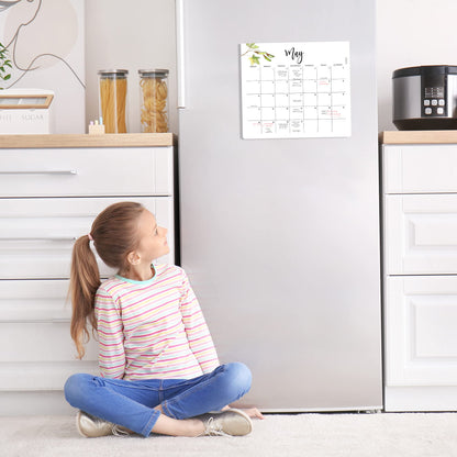 Beautiful 2023 Magnetic Calendar for Fridge - Runs Until July 2024 - The Perfect Monthly Calendar With Greenery Designs for Easy Planning