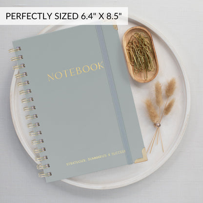 Beautiful Thick Meeting Notebook For Work - Perfect To Keep Track Of +200 Meetings - Stylish And Effective Office Planner Supplies for Women & Men to Organize All Your Agendas Or Business Projects