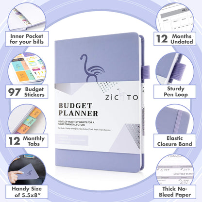 Simplified Monthly Budget Planner - Easy Use 12 Month Financial Organizer with Expense Tracker Notebook - The 2021-2022 Monthly Money Budgeting Book That Manages Your Finances Effectively