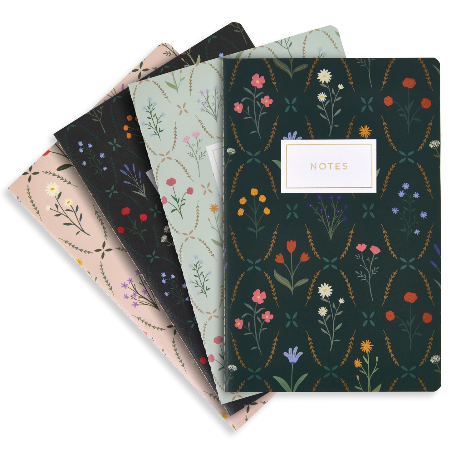 ZICOTO Aesthetic Journal Notebook Set of 4 For Women - Cute College Ruled A5 Journaling Notebooks with Lined Pages - Perfect For Writing And Staying Organized at Work or School