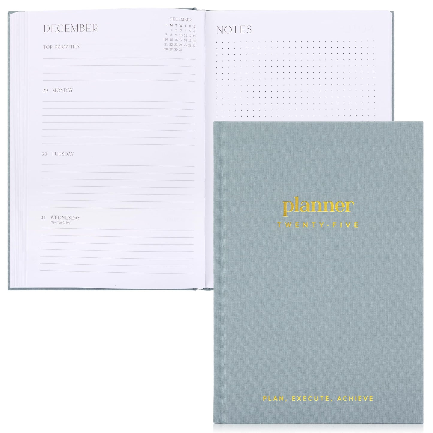 Beautiful 2025 Daily Planner - 7" x 10" Planner for Women or Men with Weekly & Monthly Spreads for Easy Planning - Beautiful Calendar Book to Organize Tasks and Boost Productivity