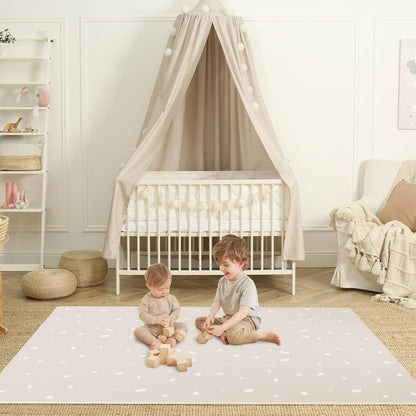 Stylish 5.6 x 4 ft. Soft Foam Baby Play Mat - Safe, Easy to Clean Modern Playroom Floor Mat