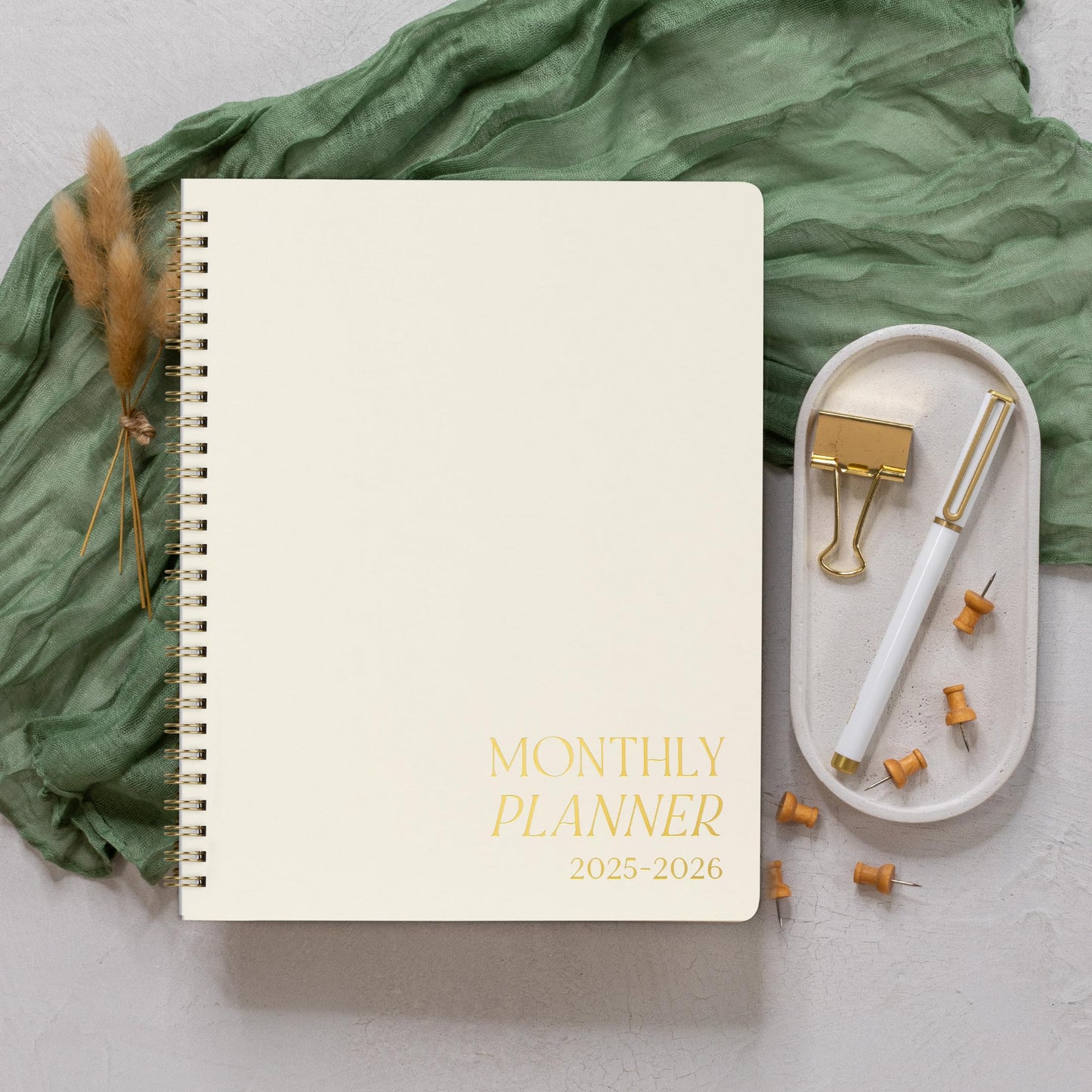 Beautiful 2025-2026 Monthly Planner and Calendar Book - To Do List Notebook That Easily Organizes Your Tasks to Boost Productivity - Runs From January 2025 Until December 2026