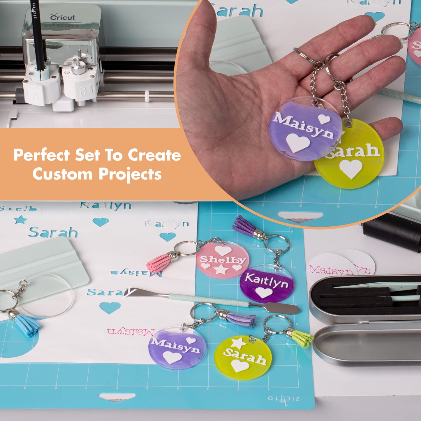 Premium Printable Vinyl Sticker Paper and The Ultimate Accessories and Supplies for Cricut Makers and All Explore Air Bundle