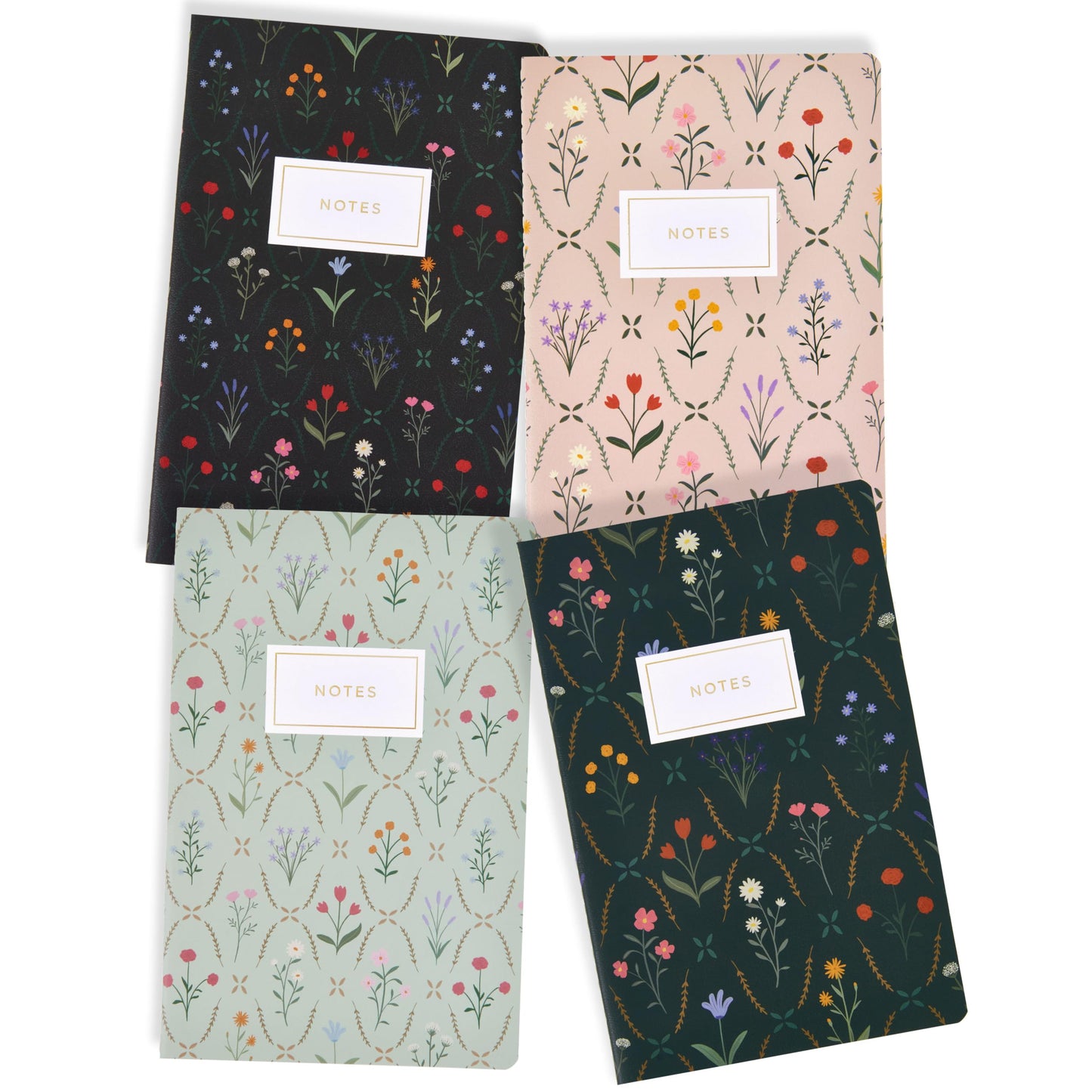 ZICOTO Aesthetic Journal Notebook Set of 4 For Women - Cute College Ruled A5 Journaling Notebooks with Lined Pages - Perfect For Writing And Staying Organized at Work or School