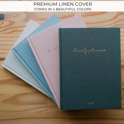 Beautiful 2025 Planner - Linen Appointment Book With Hourly Schedule to Easily Organize Your Work or Home Tasks - The Perfect Office Supplies For Women