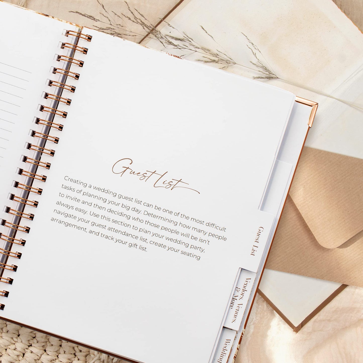 Beautiful Boho Wedding Planner Book and Organizer - Enhance Excitement and Makes Your Countdown Planning Easy - Unique Engagement Gift for Newly Engaged Couples, Future Brides and Grooms,9 X 11 inches