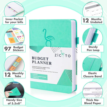 Simplified Monthly Budget Planner - Easy Use 12 Month Financial Organizer with Expense Tracker Notebook - The 2021-2022 Monthly Money Budgeting Book That Manages Your Finances Effectively