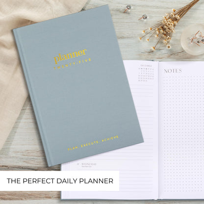 Beautiful 2025 Daily Planner - 7" x 10" Planner for Women or Men with Weekly & Monthly Spreads for Easy Planning - Beautiful Calendar Book to Organize Tasks and Boost Productivity