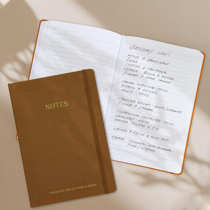 ZICOTO Aesthetic Thick Linen Journal Notebook For Women - Modern B5 Hardback College Ruled Note Book With 300 Lined Pages - Perfect For Writing And Staying Organized at Work or School