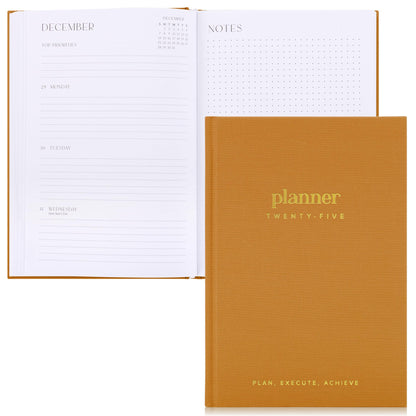 Beautiful 2025 Daily Planner - 7" x 10" Planner for Women or Men with Weekly & Monthly Spreads for Easy Planning - Beautiful Calendar Book to Organize Tasks and Boost Productivity