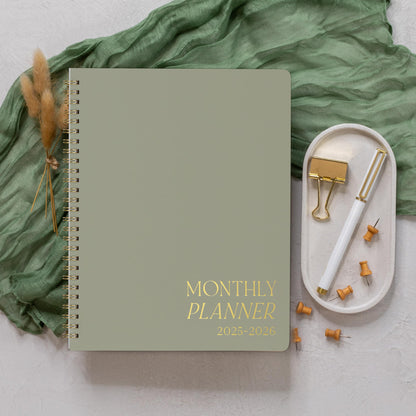 Beautiful 2025-2026 Monthly Planner and Calendar Book - To Do List Notebook That Easily Organizes Your Tasks to Boost Productivity - Runs From January 2025 Until December 2026