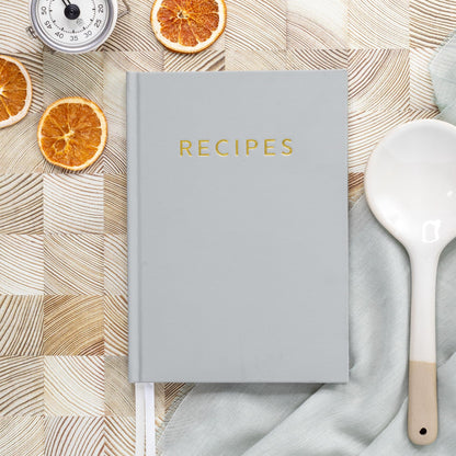 ZICOTO Aesthetic Blank Recipe Book with Waterproof Cover - The Perfect Recipe Notebook To Write In Your Own Recipes - Simplified Blank Cookbook to Organize Your Recipes