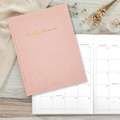 Beautiful 2025 Appointment Book Planner - Sturdy Linen Weekly Calendar with Half Hourly Schedule Easily Keeps Track Of All Your Appointments - The Perfect Day by Day Organizer