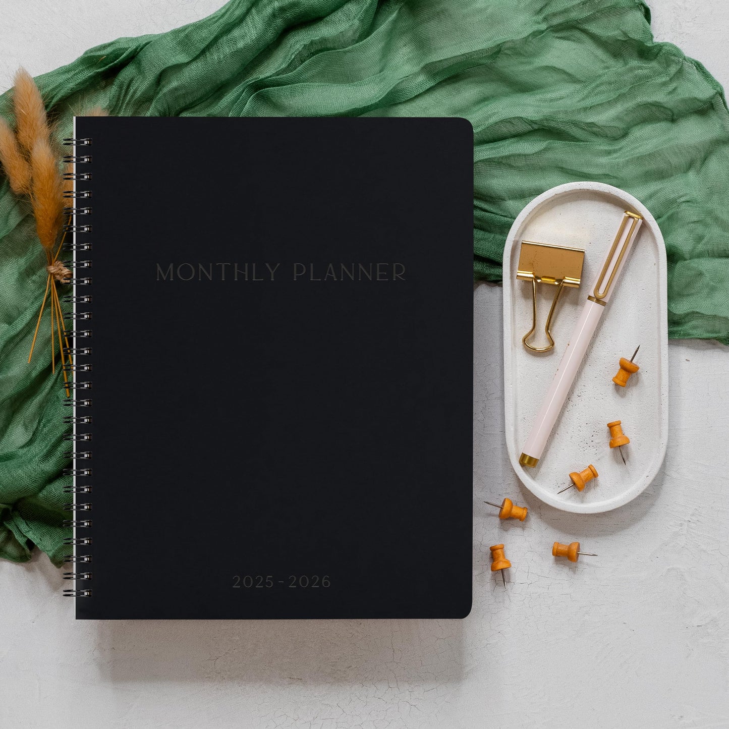 Beautiful 2025-2026 Monthly Planner and Calendar Book - Aesthetic To Do List Notebook That Easily Organizes Your Tasks to Boost Productivity - Runs From January 2025 Until December 2026